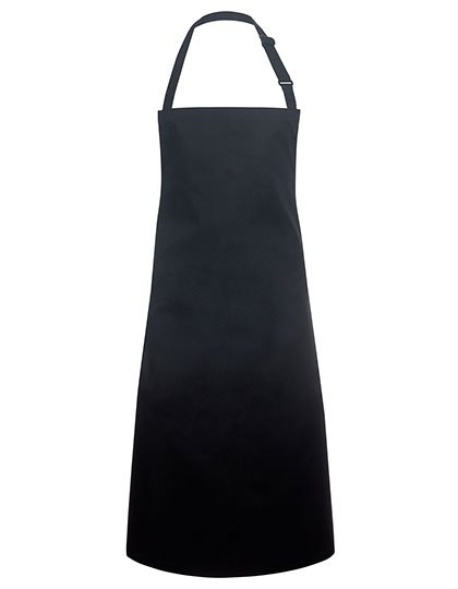 Karlowsky Latzschürze Basic mit Schnalle – Black (ca. Pantone 419C)