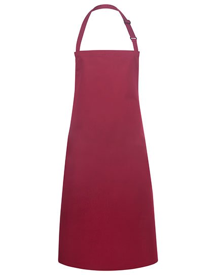 Karlowsky Latzschürze Basic mit Schnalle – Bordeaux (ca. Pantone 209C)