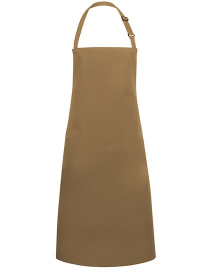 Karlowsky Latzschürze Basic mit Schnalle – Camel (ca. Pantone 7504C)