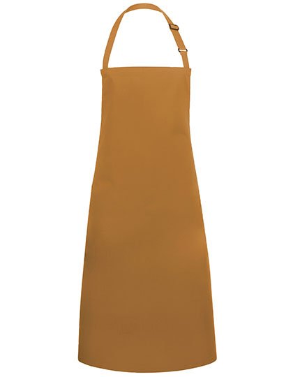 Karlowsky Latzschürze Basic mit Schnalle – Mustard (ca. Pantone 146C)