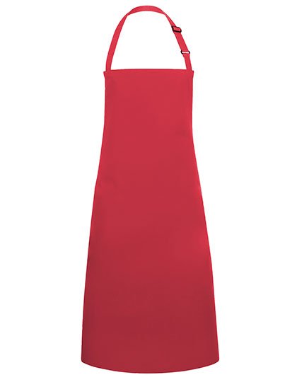 Karlowsky Latzschürze Basic mit Schnalle – Raspberry (ca. Pantone 4059C)