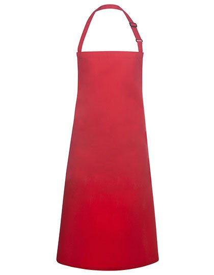 Karlowsky Latzschürze Basic mit Schnalle – Red (ca. Pantone 186C)