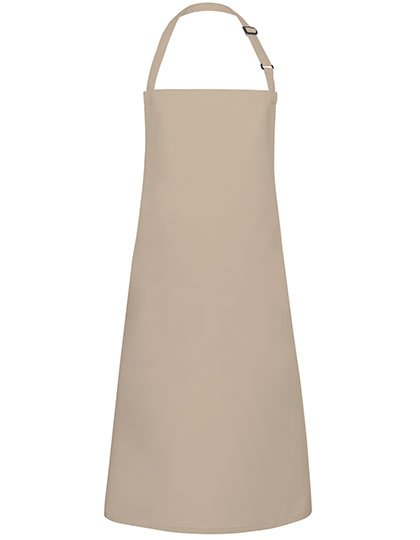 Karlowsky Latzschürze Basic mit Schnalle – Sand (ca. Pantone 7529C)