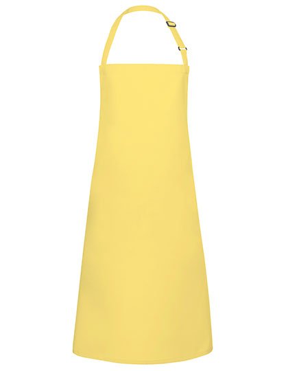 Karlowsky Latzschürze Basic mit Schnalle – Sun Yellow (ca. Pantone 127C)