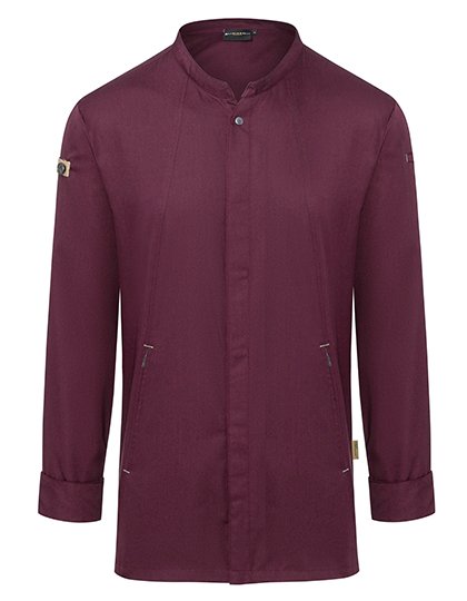 Karlowsky Kochjacke Green-Generation – Aubergine (ca. Pantone 5185C)