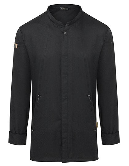 Karlowsky Kochjacke Green-Generation – Black (ca. Pantone 419C)