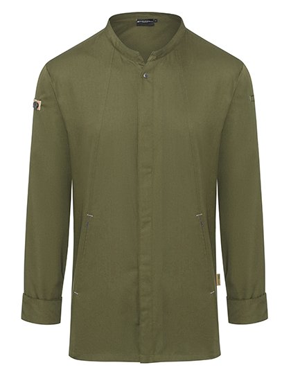 Karlowsky Kochjacke Green-Generation – Moss Green (ca. Pantone 7764C)