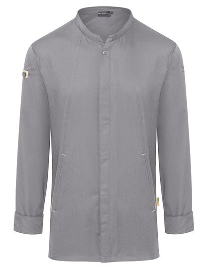 Karlowsky Kochjacke Green-Generation – Platinum Grey (ca. Pantone 4283C)