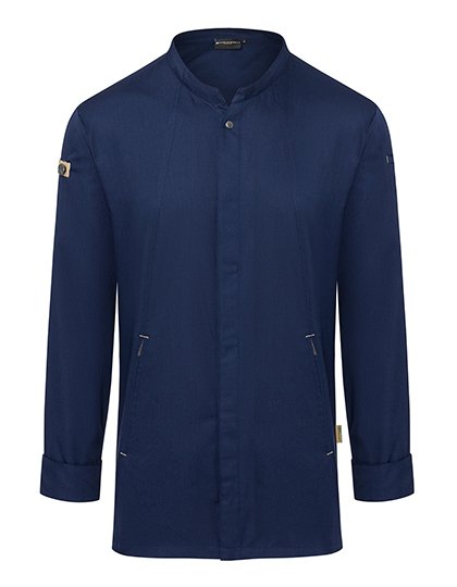 Karlowsky Kochjacke Green-Generation – Steel Blue (ca. Pantone 2380C)