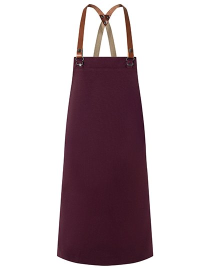 Karlowsky Latzschürze Urban-Generation – Aubergine (ca. Pantone 5185C)