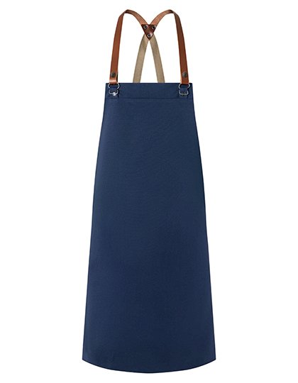 Karlowsky Latzschürze Urban-Generation – Steel Blue (ca. Pantone 2380C)