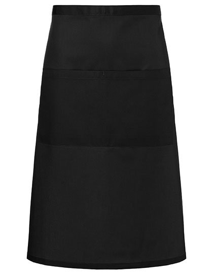 Karlowsky Bistroschürze Basic mit Tasche – Black (ca. Pantone 419C)