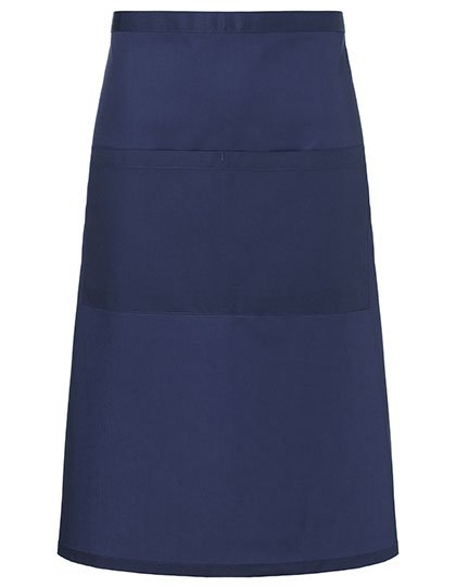 Karlowsky Bistroschürze Basic mit Tasche – Navy (ca. Pantone 533C)