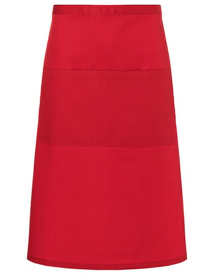 Karlowsky Bistroschürze Basic mit Tasche – Red (ca. Pantone 186C)