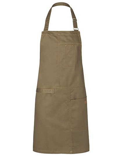 Karlowsky Latzschürze Urban Casual-Style – Khaki (ca. Pantone 7497 C)