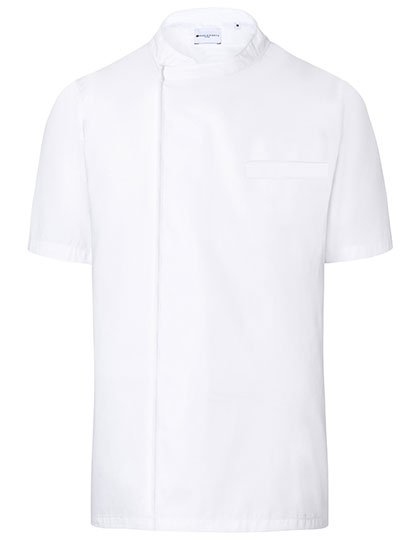 Karlowsky Kurzarm Überwurf-Kochhemd Basic – White