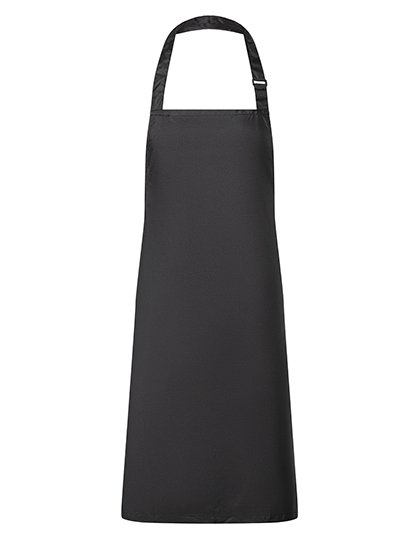 Karlowsky Wasserdichte Latzschürze mit Schnalle – Black (ca. Pantone 419C)