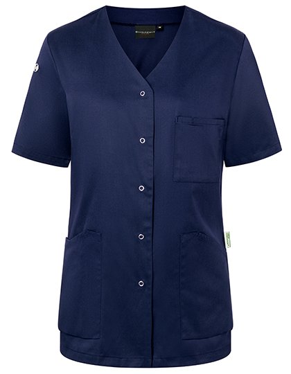 Karlowsky Kurzarm Damenkasack Essential – Navy (ca. Pantone 533C)
