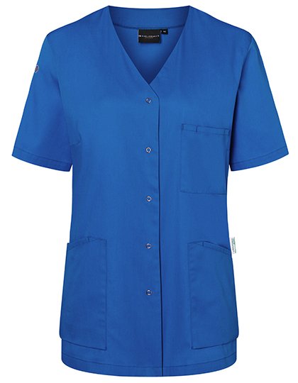 Karlowsky Kurzarm Damenkasack Essential – Royal Blue (ca. Pantone 3506C)