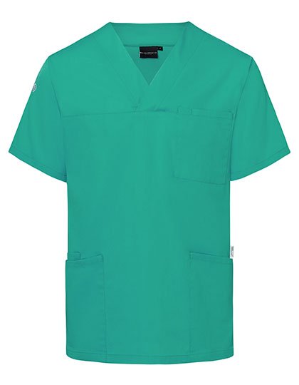 Karlowsky Herren-Schlupfkasack Essential – Emerald Green (ca. Pantone 7717C)