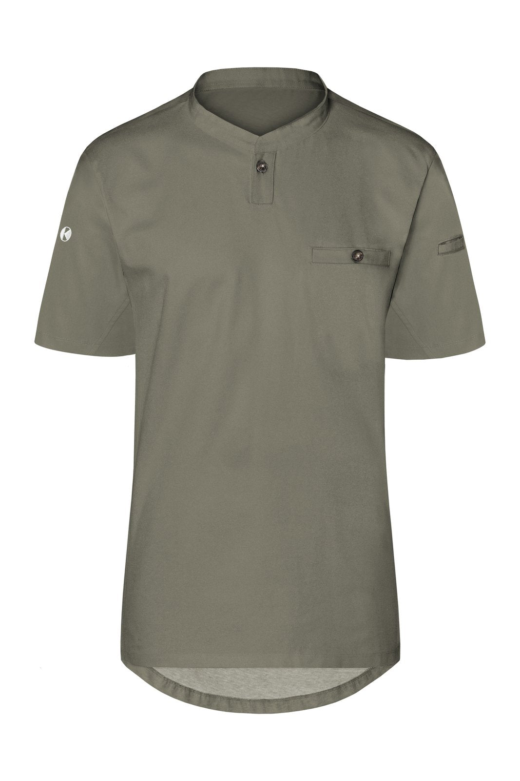 Karlowsky Kurzarm Herren-Arbeitsshirt Performance – Sage (ca. Pantone 416C)