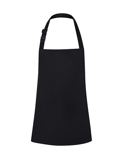 Karlowsky Kinderlatzschürze Basic mit Schnalle – Black (ca. Pantone 419C)