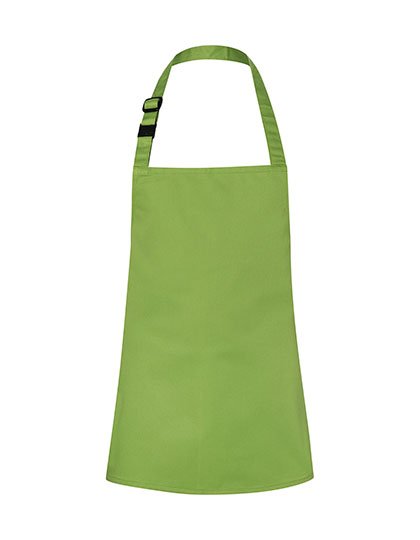Karlowsky Kinderlatzschürze Basic mit Schnalle – Lime (ca. Pantone 4212C)
