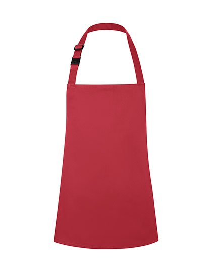 Karlowsky Kinderlatzschürze Basic mit Schnalle – Raspberry (ca. Pantone 4059C)