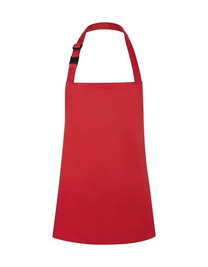 Karlowsky Kinderlatzschürze Basic mit Schnalle – Red (ca. Pantone 186C)