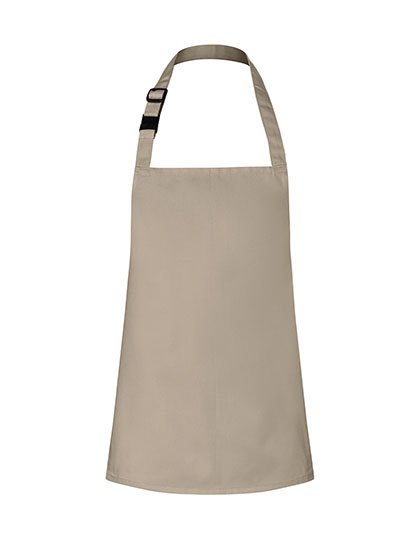 Karlowsky Kinderlatzschürze Basic mit Schnalle – Sand (ca. Pantone 7529C)