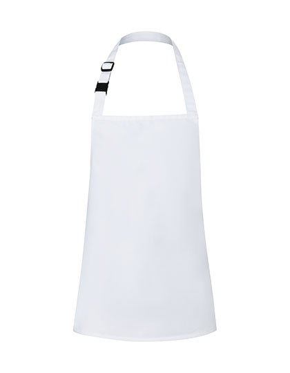 Karlowsky Kinderlatzschürze Basic mit Schnalle – White