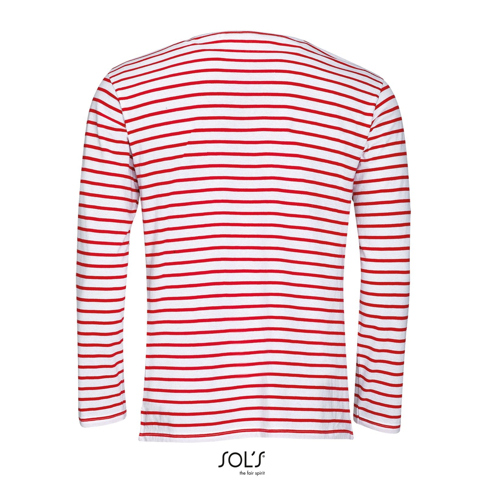 SOL´S Men's Long Sleeve Striped T-Shirt Marine