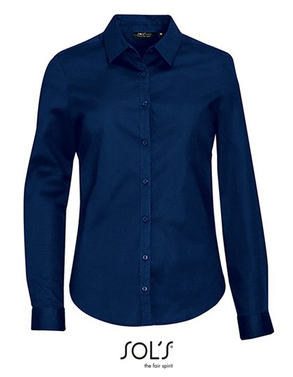 SOL´S Women's Long Sleeve Stretch Shirt Blake – Dark Blue