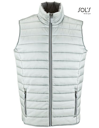 SOL´S Men's Lightweight Bodywarmer Wave – Metal Grey