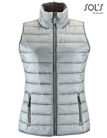 SOL´S Women's Lightweight Bodywarmer Wave – Metal Grey