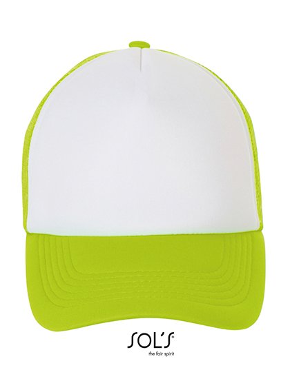 SOL´S Bubble Cap – White / Neon Green