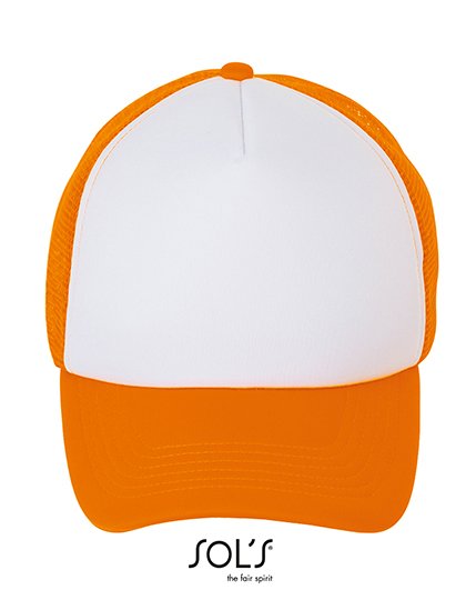 SOL´S Bubble Cap – White / Neon Orange