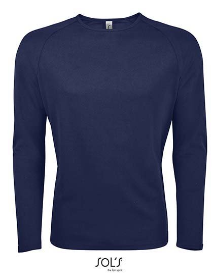 SOL´S Men's Long Sleeve Sports T-Shirt Sporty – French Navy