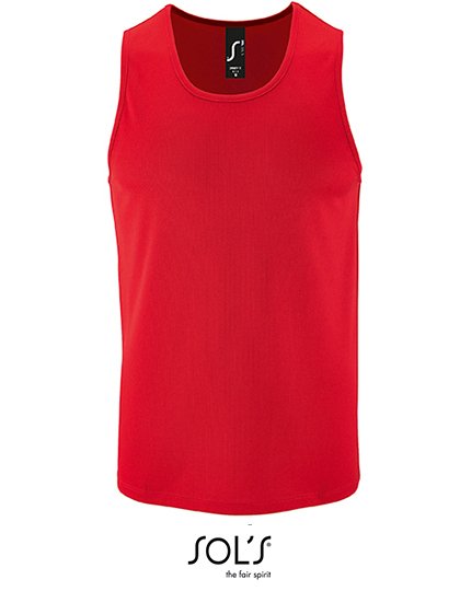 SOL´S Men's Sports Tank Top Sporty – Red
