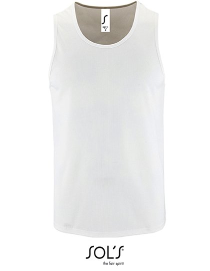 SOL´S Men's Sports Tank Top Sporty – White