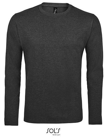 SOL´S Men's Long Sleeve T-Shirt Imperial – Charcoal Melange