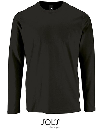 SOL´S Men's Long Sleeve T-Shirt Imperial – Deep Black