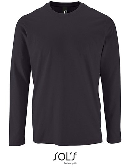 SOL´S Men's Long Sleeve T-Shirt Imperial – Mouse Grey (Solid)