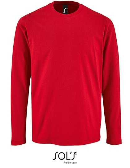 SOL´S Men's Long Sleeve T-Shirt Imperial – Red