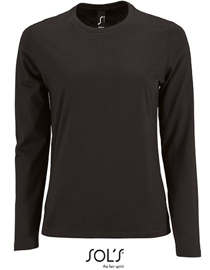 SOL´S Women's Long Sleeve T-Shirt Imperial – Deep Black