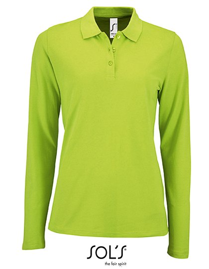 SOL´S Women's Long-Sleeve Piqué Polo Shirt Perfect – Apple Green