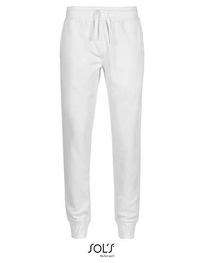 SOL´S Men's Slim Fit Jogging Pants Jake – White