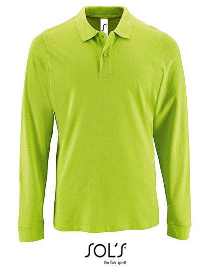 SOL´S Men's Long-Sleeve Piqué Polo Shirt Perfect – Apple Green
