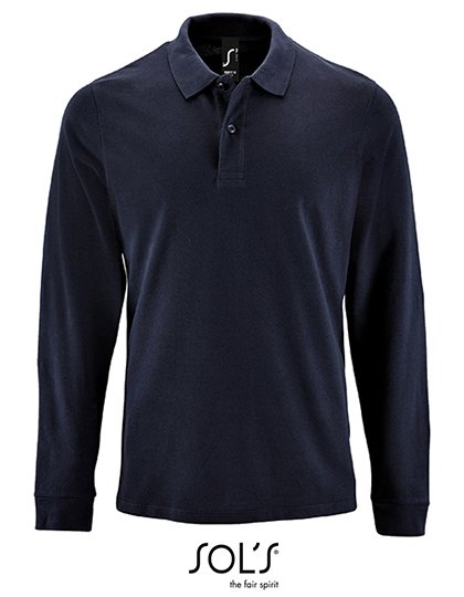SOL´S Men's Long-Sleeve Piqué Polo Shirt Perfect – French Navy