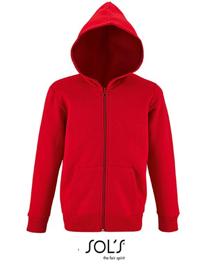 SOL´S Kids' Zip Hoodie Stone – Red